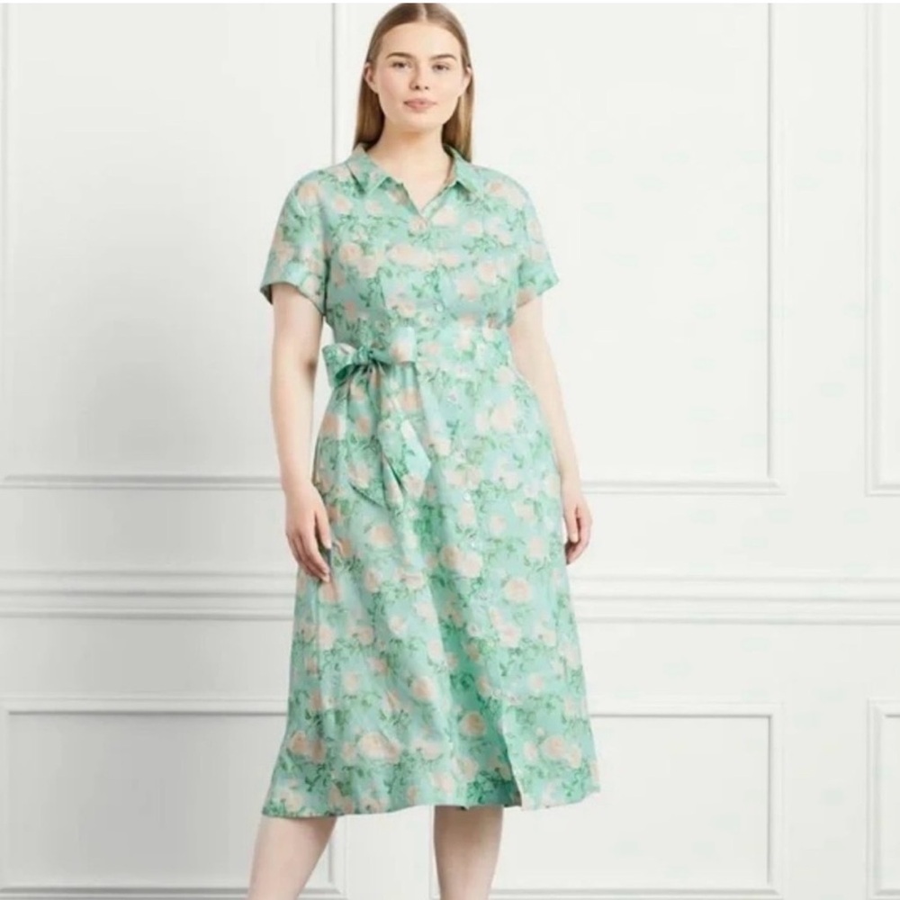 Hill House Lilly Dress Blue Roses Small
